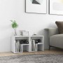 Mesitas de noche 2 uds madera contrachapada blanco 40x30x40 cm