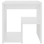 Mesitas de noche 2 uds madera contrachapada blanco 40x30x40 cm