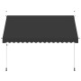 Toldo retráctil de operación manual antracita 350 cm