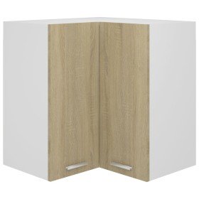 Armario esquinero colgante "Lyon" roble Sonoma 57x57x60 cm
