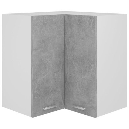 Armario esquinero colgante "Lyon" de, gris hormigón, 57x57x60 cm, madera de ingeniería en Armarios de cocina | Comprar online en