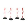 Barrier set with posts and plastic chain 10 m by vidaXL, Road and traffic signs - Ref: Foro24-150954, Price: 67,38 €, Discoun...