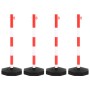 Barrier set with posts and plastic chain 10 m by vidaXL, Road and traffic signs - Ref: Foro24-150954, Price: 76,47 €, Discoun...