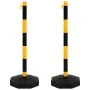 Barrier set with posts and plastic chain 10 m by vidaXL, Road and traffic signs - Ref: Foro24-150956, Price: 43,15 €, Discoun...