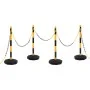 Barrier set with posts and plastic chain 10 m by vidaXL, Road and traffic signs - Ref: Foro24-150957, Price: 68,72 €, Discoun...