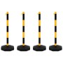Barrier set with posts and plastic chain 10 m by vidaXL, Road and traffic signs - Ref: Foro24-150957, Price: 73,33 €, Discoun...