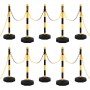 Barrier set with posts and plastic chain 10 m by vidaXL, Road and traffic signs - Ref: Foro24-150958, Price: 136,49 €, Discou...
