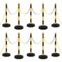Barrier set with posts and plastic chain 10 m by vidaXL, Road and traffic signs - Ref: Foro24-150958, Price: 138,19 €, Discou...