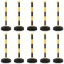 Barrier set with posts and plastic chain 10 m by vidaXL, Road and traffic signs - Ref: Foro24-150958, Price: 138,19 €, Discou...
