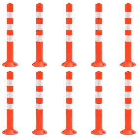 Traffic control bollards 10 units PE 75 cm by vidaXL, Parking signs and fords - Ref: Foro24-150961, Price: 196,69 €, Discount: %