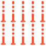 Traffic control bollards 10 units PE 75 cm by vidaXL, Parking signs and fords - Ref: Foro24-150961, Price: 189,33 €, Discount: %