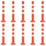 Traffic control bollards 10 units PE 75 cm by vidaXL, Parking signs and fords - Ref: Foro24-150961, Price: 196,69 €, Discount: %