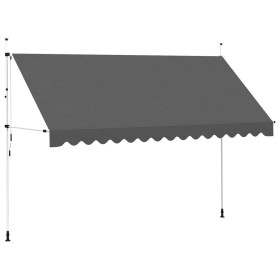 Toldo retráctil de operación manual antracita 400 cm