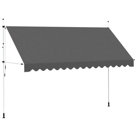 Toldo retráctil de operación manual antracita 400 cm