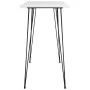 High table and bar stools 5 pieces black and white by vidaXL, Furniture sets for kitchens and dining rooms - Ref: Foro24-3057...