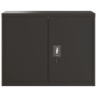 Black steel filing cabinet 90x40x110 cm by vidaXL, Lockers and storage cabinets - Ref: Foro24-3188322, Price: 312,68 €, Disco...