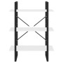 Estantería de madera contrachapada blanco 80x30x105 cm