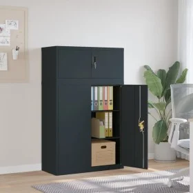 Anthracite gray steel filing cabinet 90x40x145 cm by vidaXL, Lockers and storage cabinets - Ref: Foro24-3188330, Price: 334,3...