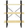 Estantería de 3 niveles madera maciza de pino 80x30x105 cm