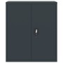 Anthrazitgrauer Aktenschrank aus Stahl, 90 x 40 x 145 cm von vidaXL, Schließfächer und Lagerschränke - Ref: Foro24-3188330, P...