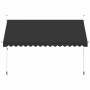 Toldo retráctil de operación manual antracita 400 cm