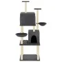 Cat scratcher with dark gray sisal posts 180 cm by vidaXL, Cat furniture - Ref: Foro24-172033, Price: 93,23 €, Discount: %