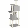 Rascador para gatos con postes de sisal gris claro 180 cm de vidaXL, Mobiliario para gatos - Ref: Foro24-172032, Precio: 83,7...