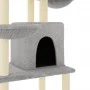 Katzenkratzbaum mit hellgrauen Sisalstämmen 180 cm von vidaXL, Katzenmöbel - Ref: Foro24-172032, Preis: 83,71 €, Rabatt: %