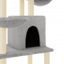 Katzenkratzbaum mit hellgrauen Sisalstämmen 180 cm von vidaXL, Katzenmöbel - Ref: Foro24-172032, Preis: 84,98 €, Rabatt: %
