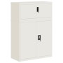 Aktenschrank aus weißem Stahl 90x40x130 cm von vidaXL, Schließfächer und Lagerschränke - Ref: Foro24-3188311, Preis: 391,65 €...