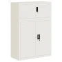 White steel filing cabinet 90x40x130 cm by vidaXL, Lockers and storage cabinets - Ref: Foro24-3188311, Price: 372,87 €, Disco...