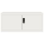 Aktenschrank aus weißem Stahl 90x40x130 cm von vidaXL, Schließfächer und Lagerschränke - Ref: Foro24-3188311, Preis: 391,65 €...