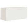 Aktenschrank aus weißem Stahl 90x40x130 cm von vidaXL, Schließfächer und Lagerschränke - Ref: Foro24-3188311, Preis: 391,65 €...