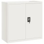 Aktenschrank aus weißem Stahl 90x40x130 cm von vidaXL, Schließfächer und Lagerschränke - Ref: Foro24-3188311, Preis: 391,65 €...