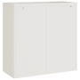Aktenschrank aus weißem Stahl 90x40x130 cm von vidaXL, Schließfächer und Lagerschränke - Ref: Foro24-3188311, Preis: 391,65 €...