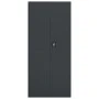 Anthrazitgrauer Aktenschrank aus Stahl 90x40x240 cm von vidaXL, Schließfächer und Lagerschränke - Ref: Foro24-3188333, Preis:...
