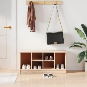 Massive Pinienholz-Schuhbank HOCH 100x35x45 cm von vidaXL, Bänke für Hallen und Lager - Ref: Foro24-353931, Preis: 68,12 €, R...