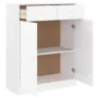 ALTA Schuhschrank aus massivem weißem Kiefernholz 77x35x96 cm von vidaXL, Schuhregale und Schuhorganisatoren - Ref: Foro24-35...