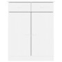 ALTA Schuhschrank aus massivem weißem Kiefernholz 77x35x96 cm von vidaXL, Schuhregale und Schuhorganisatoren - Ref: Foro24-35...