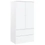 Kleiderschrank ALTA aus massivem Kiefernholz, weiß, 90 x 55 x 170 cm von vidaXL, Kleiderschränke - Ref: Foro24-353930, Preis:...