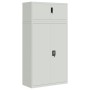 Light gray steel filing cabinet 90x40x180 cm by vidaXL, Lockers and storage cabinets - Ref: Foro24-3188319, Price: 382,34 €, ...