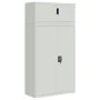 Light gray steel filing cabinet 90x40x180 cm by vidaXL, Lockers and storage cabinets - Ref: Foro24-3188319, Price: 408,59 €, ...