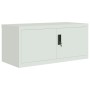 Hellgrauer Aktenschrank aus Stahl, 90 x 40 x 180 cm von vidaXL, Schließfächer und Lagerschränke - Ref: Foro24-3188319, Preis:...
