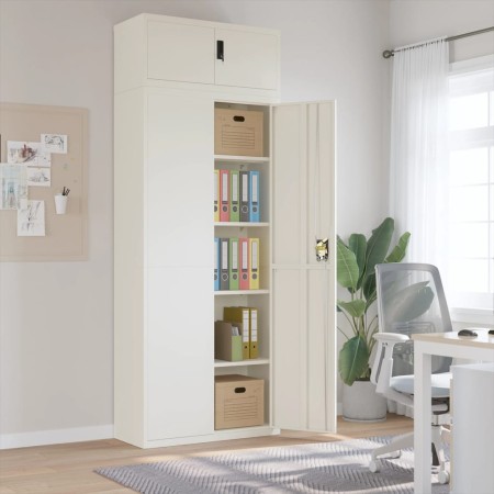 Weißer Stahlschrank 90x40x240 cm von vidaXL, Schließfächer und Lagerschränke - Ref: Foro24-3188315, Preis: 617,78 €, Rabatt: %