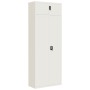 Weißer Stahlschrank 90x40x240 cm von vidaXL, Schließfächer und Lagerschränke - Ref: Foro24-3188315, Preis: 617,78 €, Rabatt: %