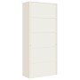 Armario archivador de acero blanco 90x40x240 cm by vidaXL, Lockers and storage cabinets - Ref: Foro24-3188315, Price: 605,15 ...