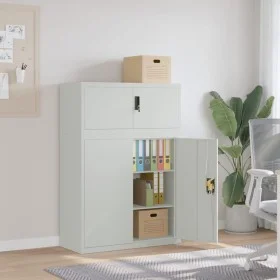 Helle graue Stahlschrank 90x40x130 cm von vidaXL, Schließfächer und Lagerschränke - Ref: Foro24-3188317, Preis: 327,53 €, Rab...