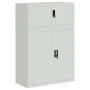 Armario archivador de acero gris claro 90x40x130 cm by vidaXL, Lockers and storage cabinets - Ref: Foro24-3188317, Price: 320...