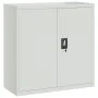 Armario archivador de acero gris claro 90x40x130 cm by vidaXL, Lockers and storage cabinets - Ref: Foro24-3188317, Price: 320...