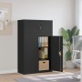 Aktenschrank aus schwarzem Stahl 90x40x145 cm von vidaXL, Schließfächer und Lagerschränke - Ref: Foro24-3188324, Preis: 334,0...